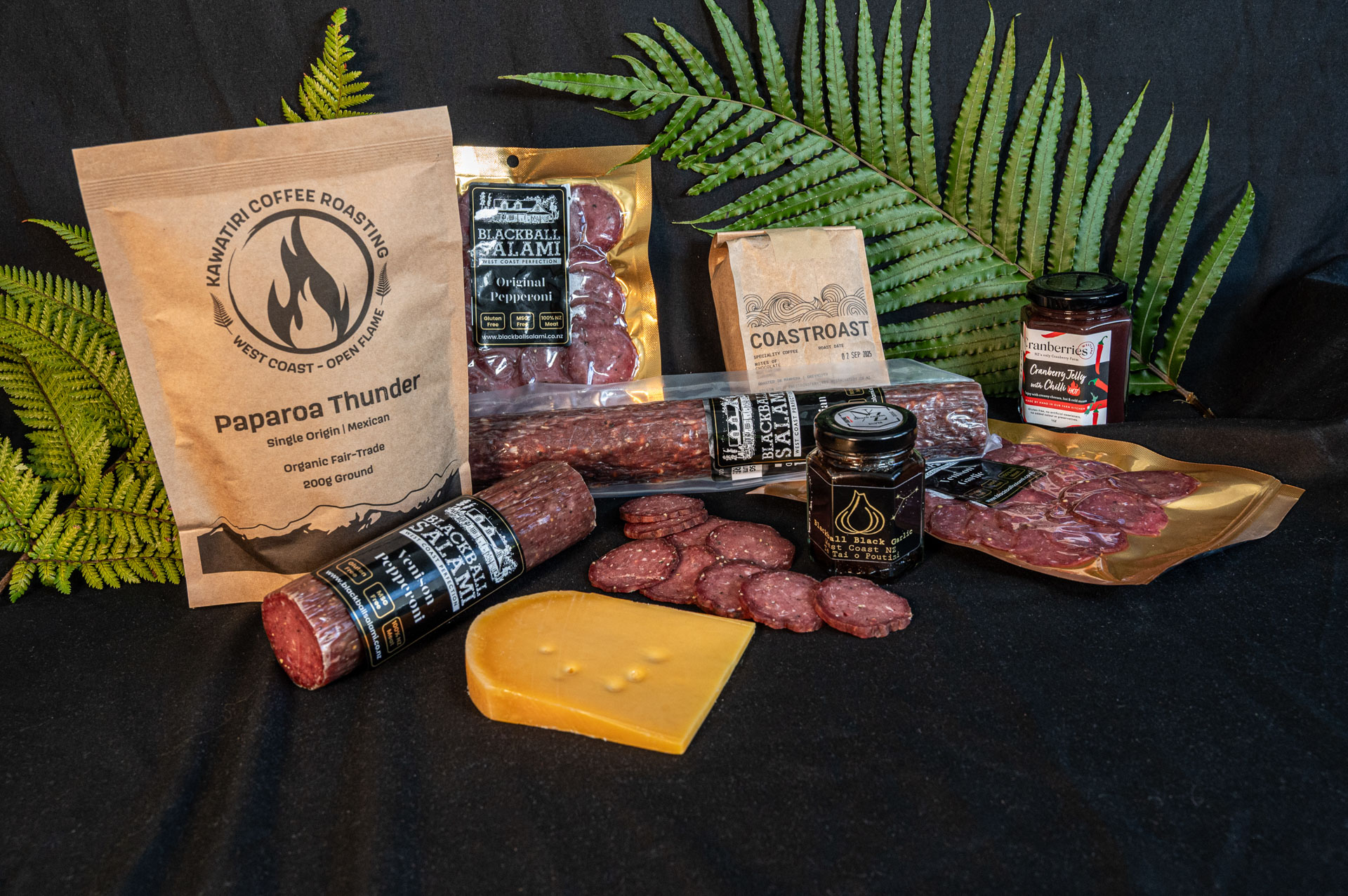 Blackball Salami product photography