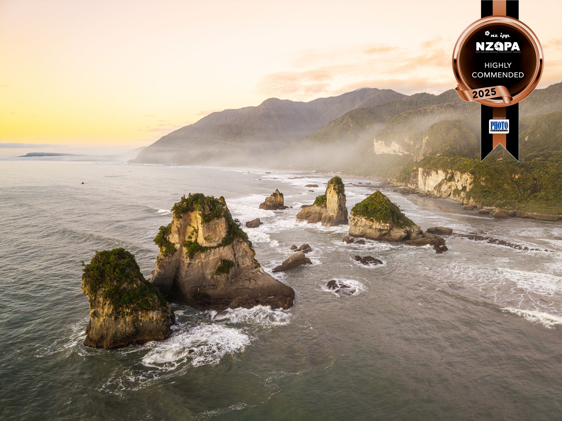 NZAPA 2025 West Coast drone coastline